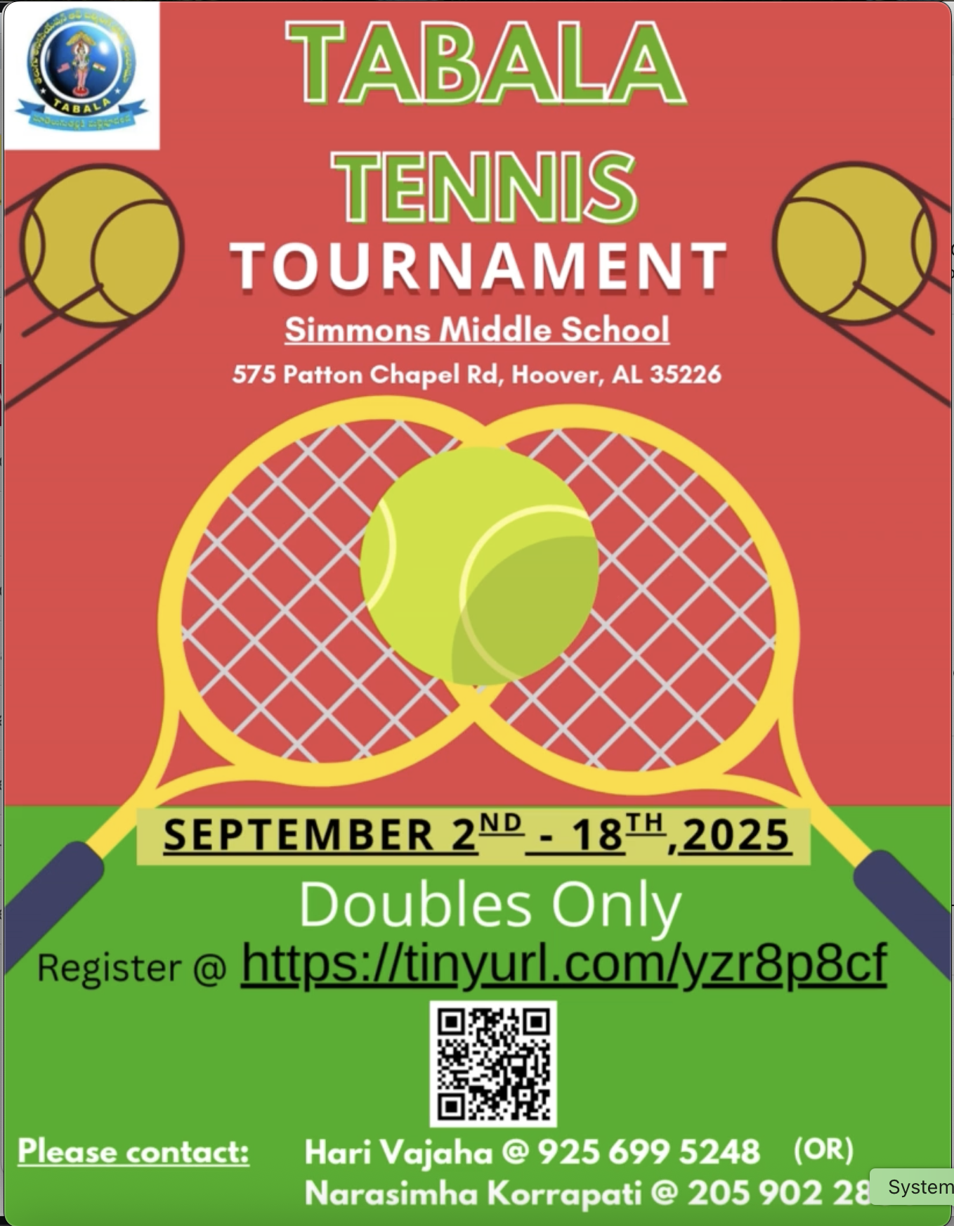 TABALA Tennis Tournament 2025